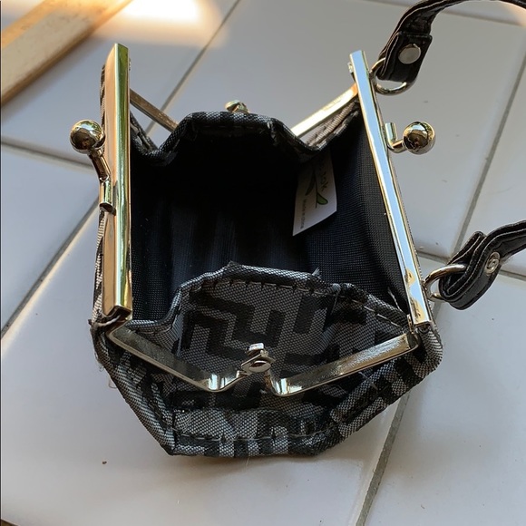 Black & Gray Tik Tok Lipstick case w/strap EUC - Picture 5 of 5